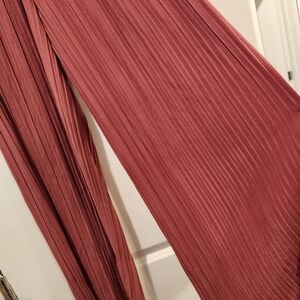 Elastic drawstring flowy pants